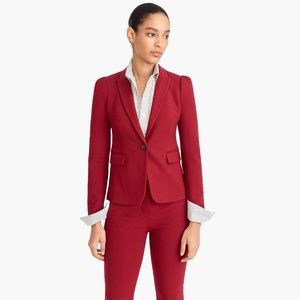 J. Crew Puff Sleeve Blazer in Four-Season Stretch
